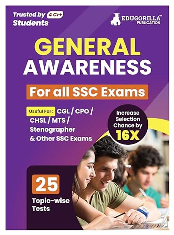 General Awareness For SSC Book 2023 (English Edition) - 26 Solved Topic-wise Tests For SSC CGL, CPO, CHSL, MTS, Stenographer and Other SSC Exams with Free Access to Online Tests